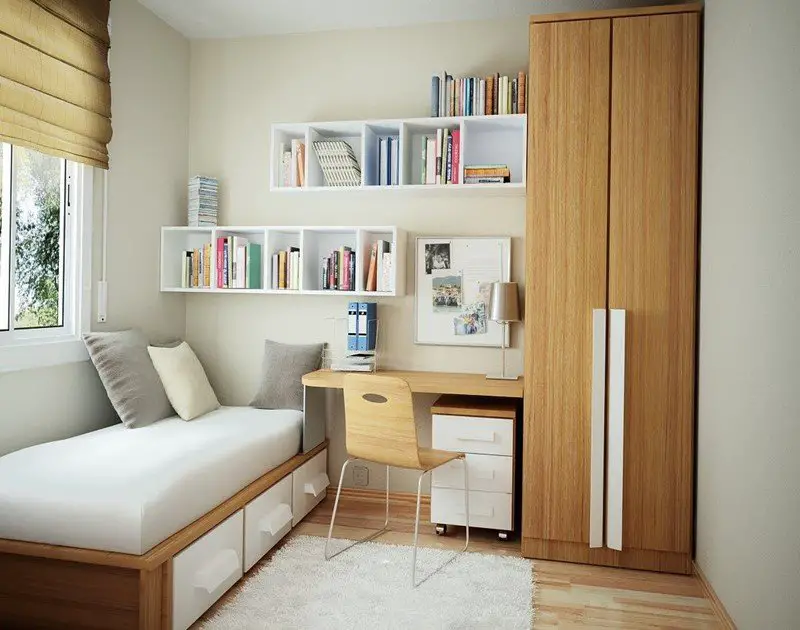 small bedroom for teen or dorm room storage ideas for more use out of small space