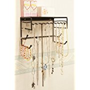 Wall-mounted Jewelry & Accessory Storage Rack Organizer Shelf for Hanging Earrings Bracelets Necklaces & Hair Accessories