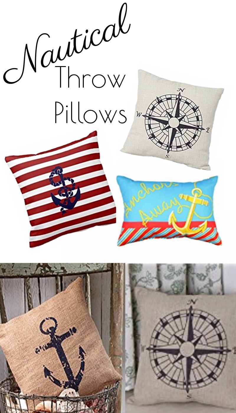 Love these nautical throw pillows!