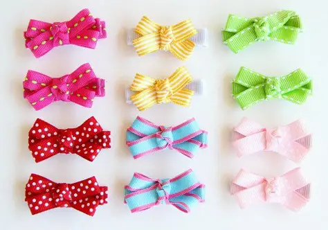 DIY hair bows for baby girls and toddlers