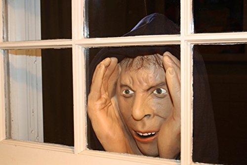 Halloween Decoration -Scary Peeper - Peeping Tom-The True-to-Life Window Prop that will scare your socks off