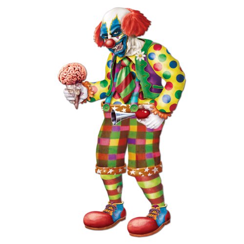 Beistle Jointed Zombie Clown, 5-Feet 6-Inch