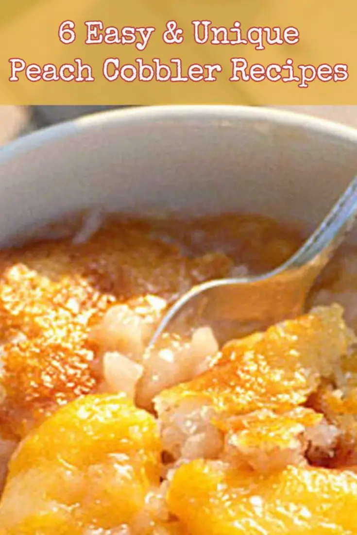 6 Easy and UNIQUE Peach Cobbler Recipes - I Must Try Them ALL!