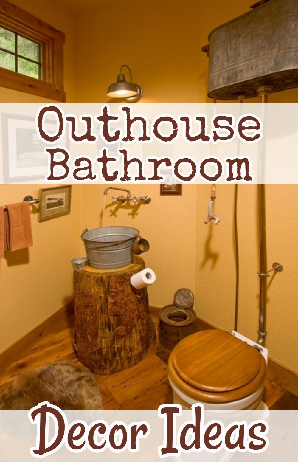 Country Outhouse Bathroom Decor/Redecorating Ideas