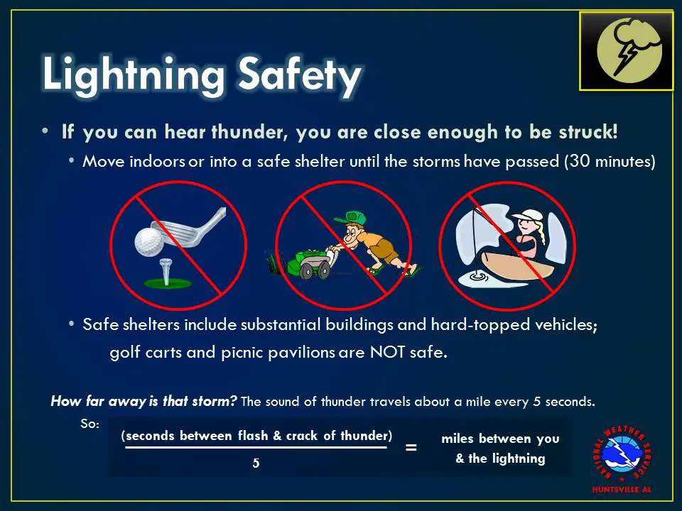 Lightening Safety Tips.... Very important to know!