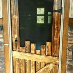 DIY pallet screen door. Love this idea of making a screen door out of old pallet wood - and I just LOVE that stain color - pretty and rustic look to it. I've even seen people make these kinds of DIY screen doors from reclaimed wood to use a pantry door - smart!