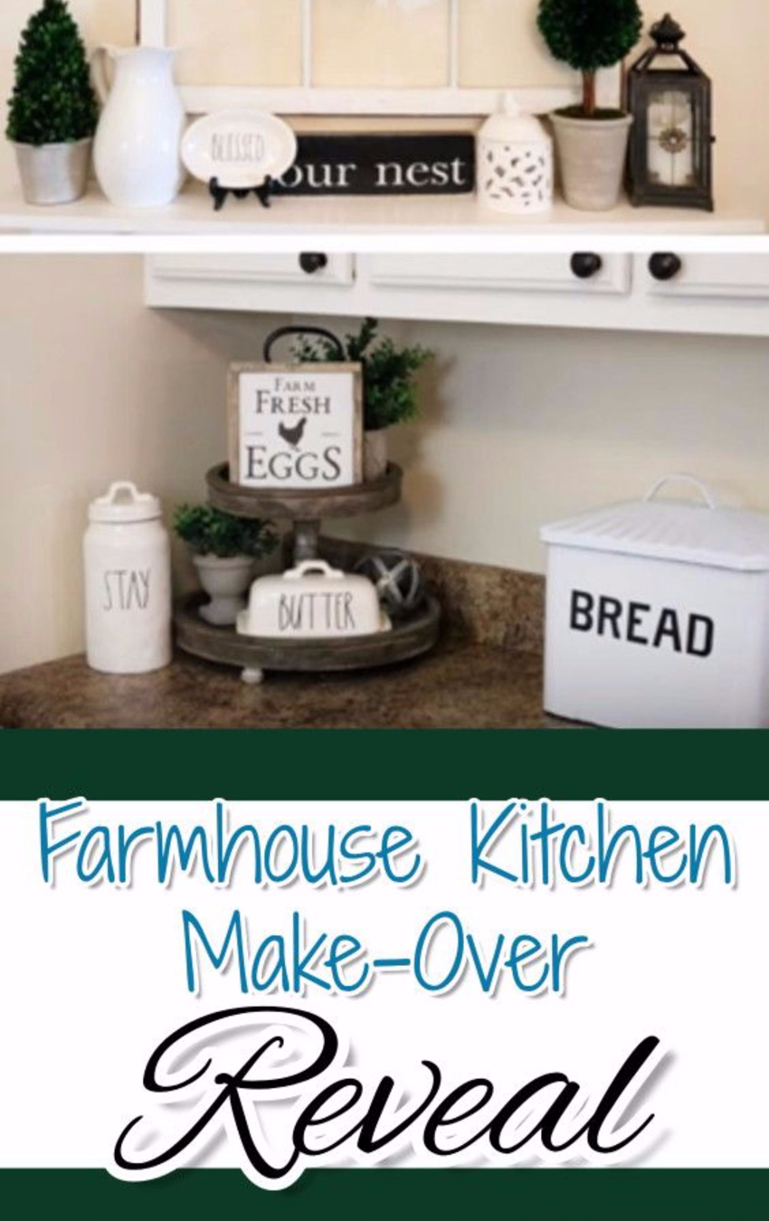 Farmhouse Kitchen Remodel Ideas • DIY Farmhouse Kitchen Decor