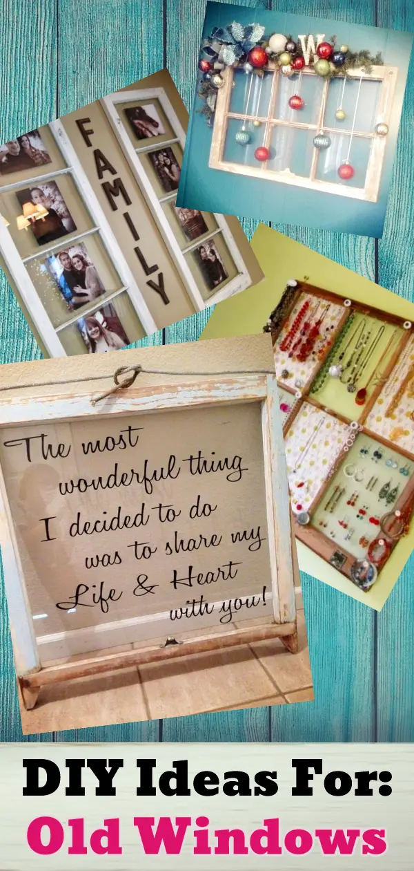 Old Windows DIY Projects, Crafts and More!  Love all these easy things to make with old windows!
