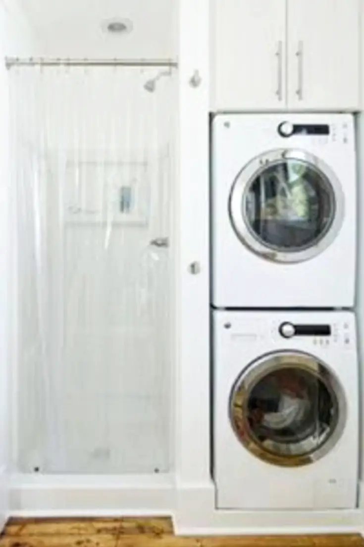 Laundry Nook In Bathroom - Laundry Nook Ideas - DIY Laundry Bathroom Combo - Hidden Laundry Rooms - Laundry Nook In Bathroom