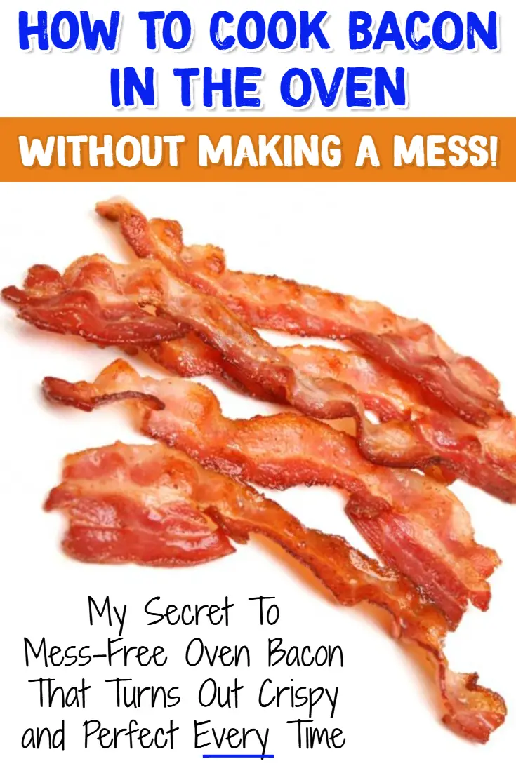 How to Cook Bacon in the Oven WITHOUT making a MESS!  My secret tip to Mess Free Oven Baked Bacon 