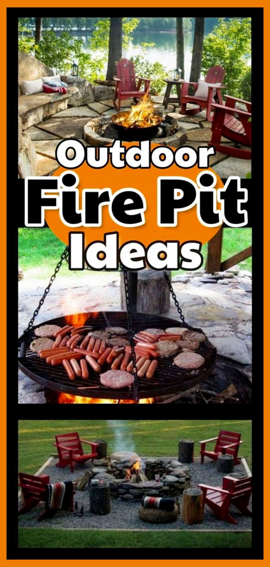 Fire pit ideas - Backyard fire pit ideas on a budget - cheap and easy DIY fire pit designs, seating and more ideas for your own backyard fire pit