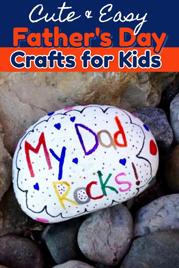 54+ Easy Crafts for Dad from Kids - Father's Day Crafts for preschoolers/ toddlers, Pre-K, Sunday school etc - make great homemade gift ideas for dad 