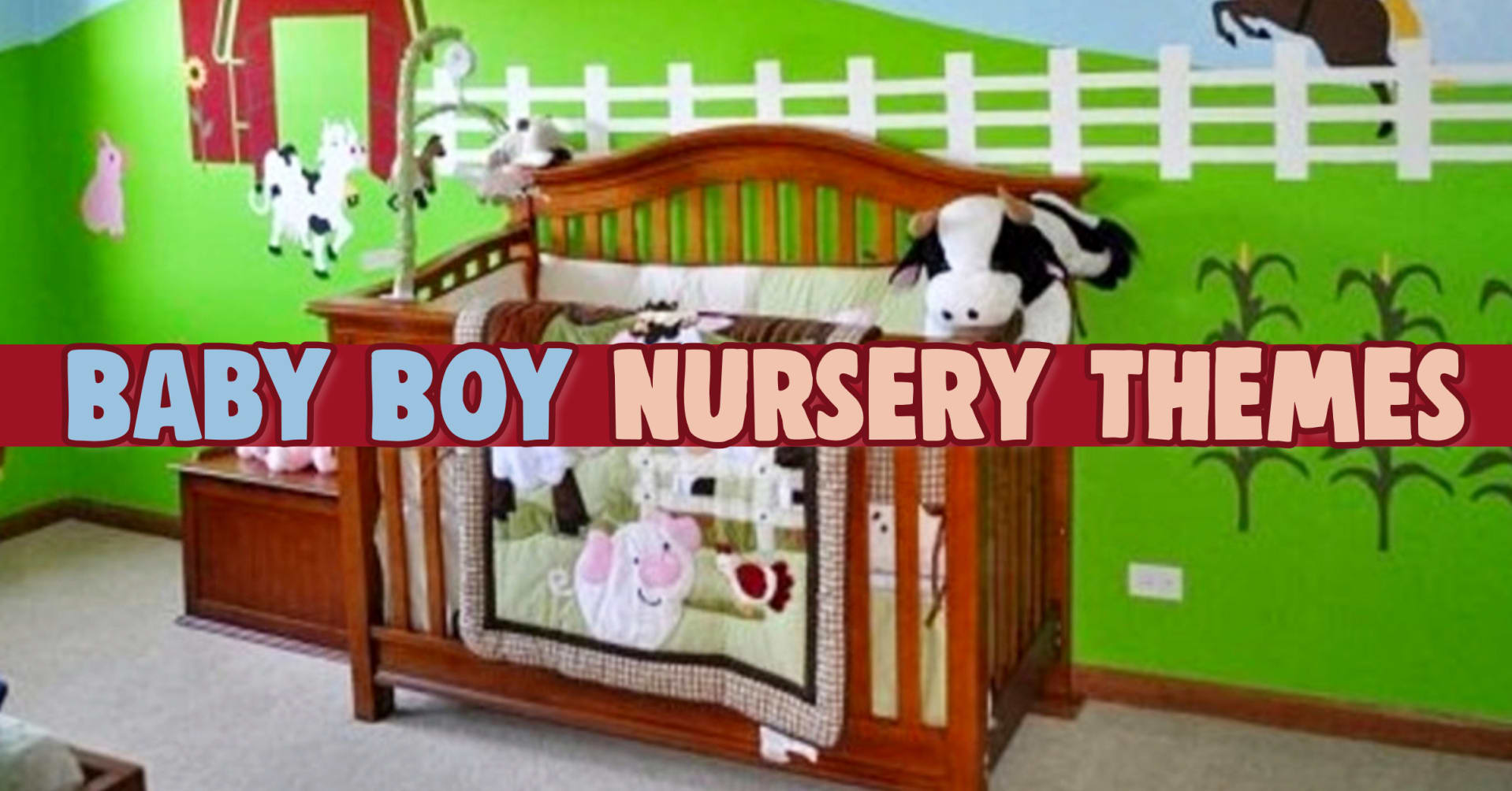 Baby boy nursery themes and decorating ideas for a baby boy nursery room - baby room decor on a budget