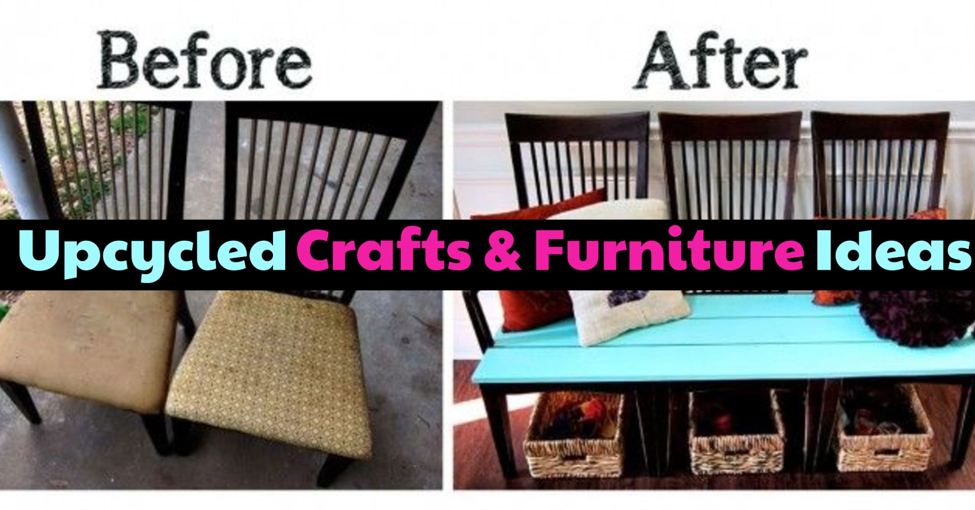 Easy DIY upcycled crafts and furniture ideas