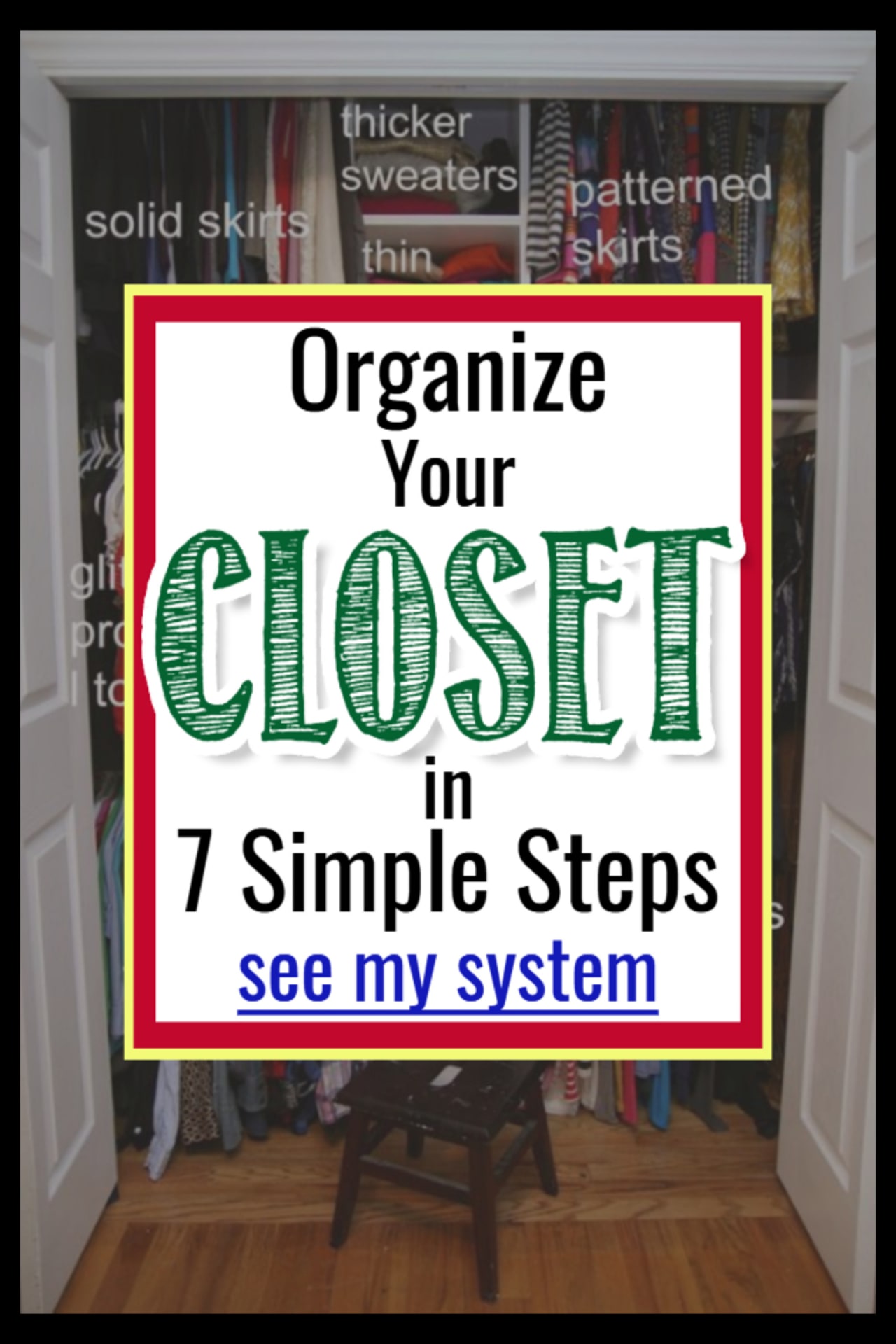 Declutter and organize your small closet even on a budget - Declutter CLOTHES and make more space in a small closet