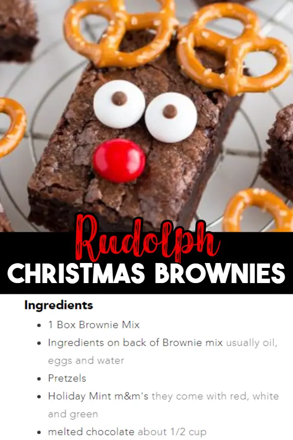 Easy Christmas Brownies - These Christmas desserts recipes are SO easy - perfect for your Holiday party, Christmas get-together, or for a crowd.  While I love all Christmas baking ideas, sometimes you just need quick and easy dessert recipes that you can even make last minute if you need to.