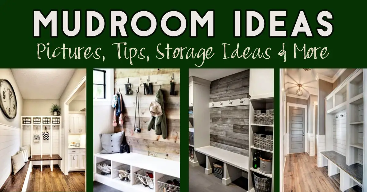 mudroom ideas - DIY mudroom ideas with storage, with shiplap, small mudroom ideas, entryway mudroom ideas and more