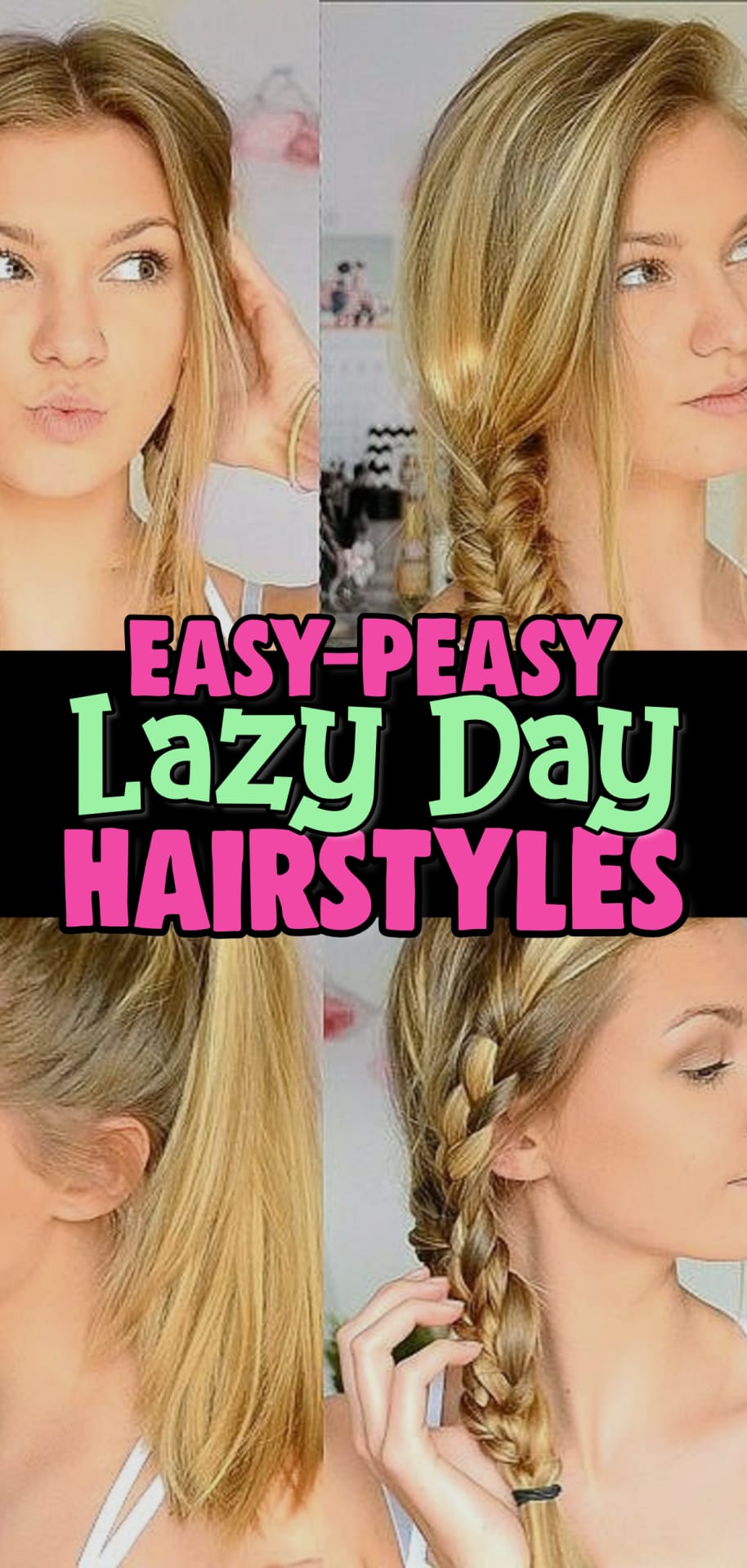 Lazy Hairstyles!  Easy Lazy Day Hairstyles and Hair Ideas for those Running Late quick hairstyle ideas needs of lazy girls