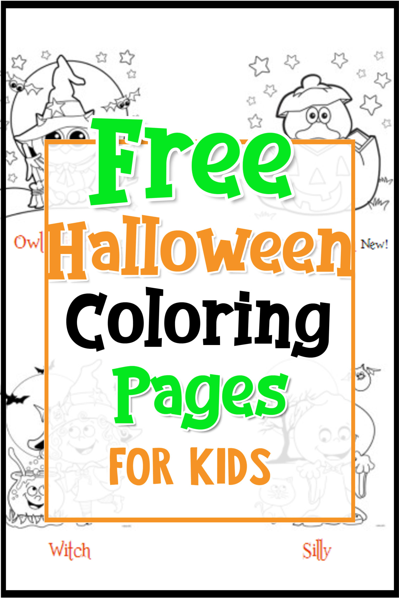 Halloween Printables!  Free Halloween coloring pages for kids - printable coloring pages for kids of all ages and more Halloween crafts for kids and Halloween printables