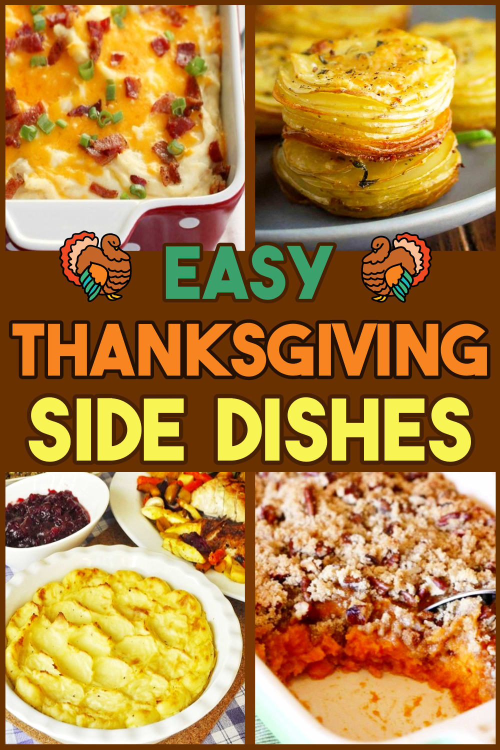 Easy Thanksgiving Side Dishes-Make ahead BEST Thanksgiving Side Dishes & side dishes for turkey - Make ahead side dishes for a crowd or Holiday dinner - Thanksgiving Vegetable Side Dishes Make Ahead Easy Thanksgiving Sides - Paula Deen Cheesy Squash Casserole & Duchess Potatoes Pioneer Woman.Not so traditional Make ahead Thanksgiving recipes including Parmesan and Rosemary Potato Stacks & Sweet Potato Souffle - Top 10 Thanksgiving Sides & more easy side dishes recipes for Thanksgiving meal, Christmas or potluck-Thanksgiving dishes to bring or made the day before