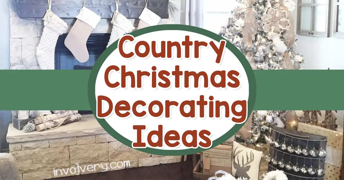Country Christmas Decorations and Decorating Ideas for a Rustic Farmhouse Christmas on a Budget