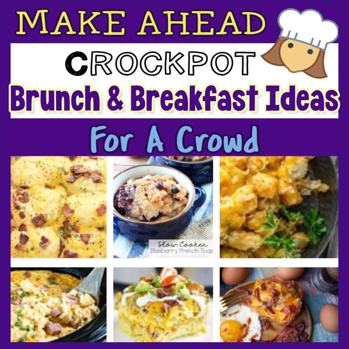 crockpot brunch potluck ideas for an easy overnight slow cooker breakfast for a crowd