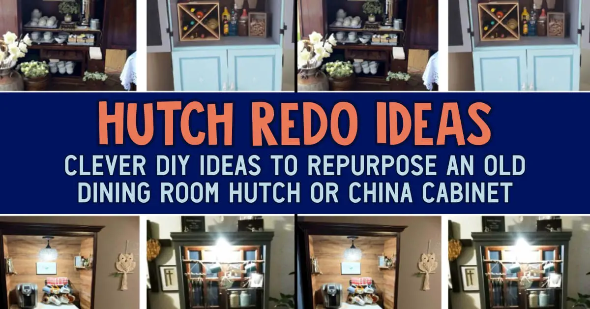 Hutch Redo Ideas - Other Uses For Dining Room Hutch and Refurbished China Cabinet Ideas For Converting a China Cabinet