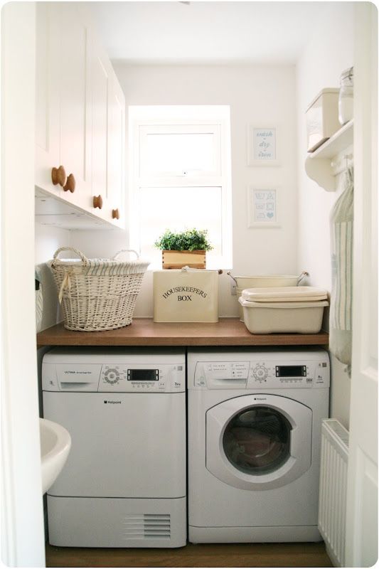 Tiny Laundry Room Storage and Design Ideas