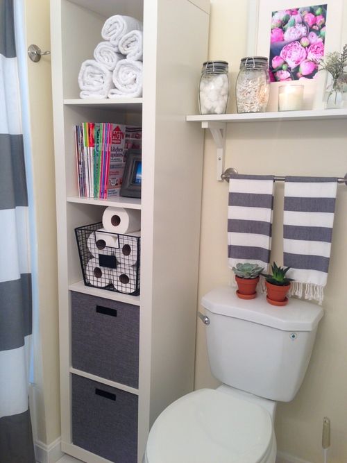 Bathroom storage ideas!  Easy DIY bathroom storage ideas for small spaces and bathroom organization hacks for organizing your bathroom on a budget - bathroom organizers small bathrooms | tiny bathroom organization hacks