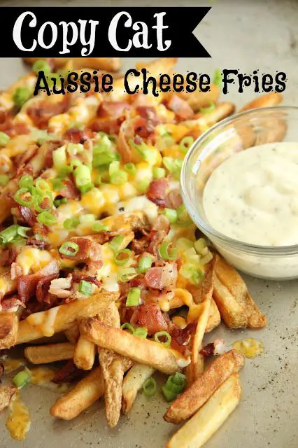 Outback Steakhouse Cheese Fries Copycat Recipe - Easy way to make those yummy Aussie Cheese Fries from Outback at home.