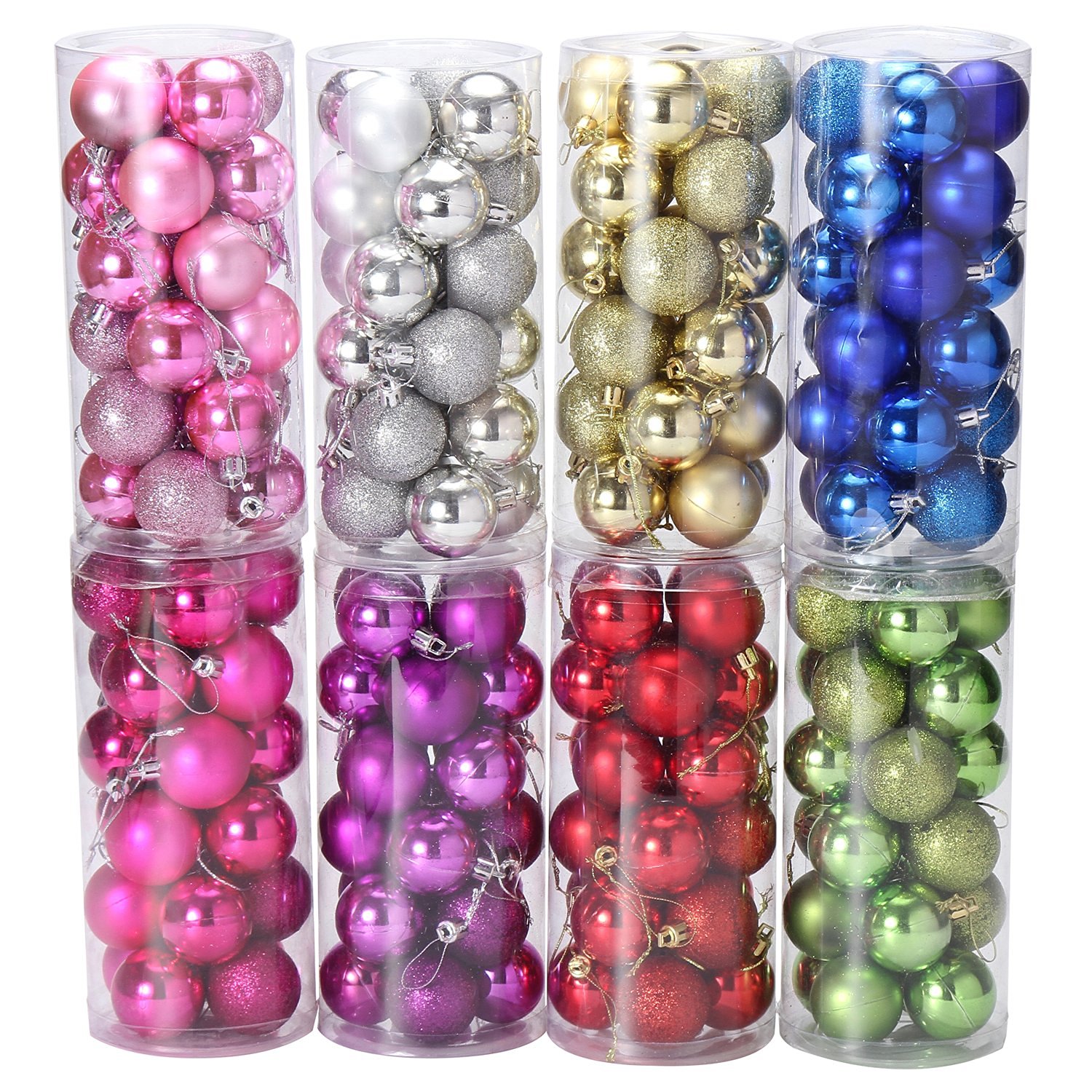 Use this set of Christmas tree balls to decorated a 