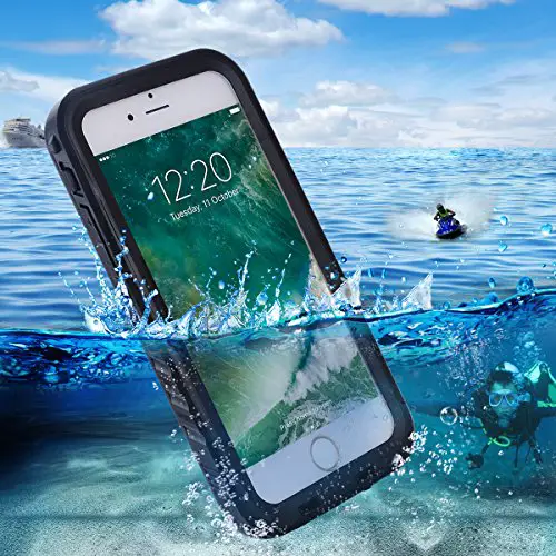 BuySShow Waterproof iPhone 7 Case Full Sealed Dust-proof Anti-shock Anti-impact Anti-Scratch for iPhone 7 (iPhone 7 Case(Black))