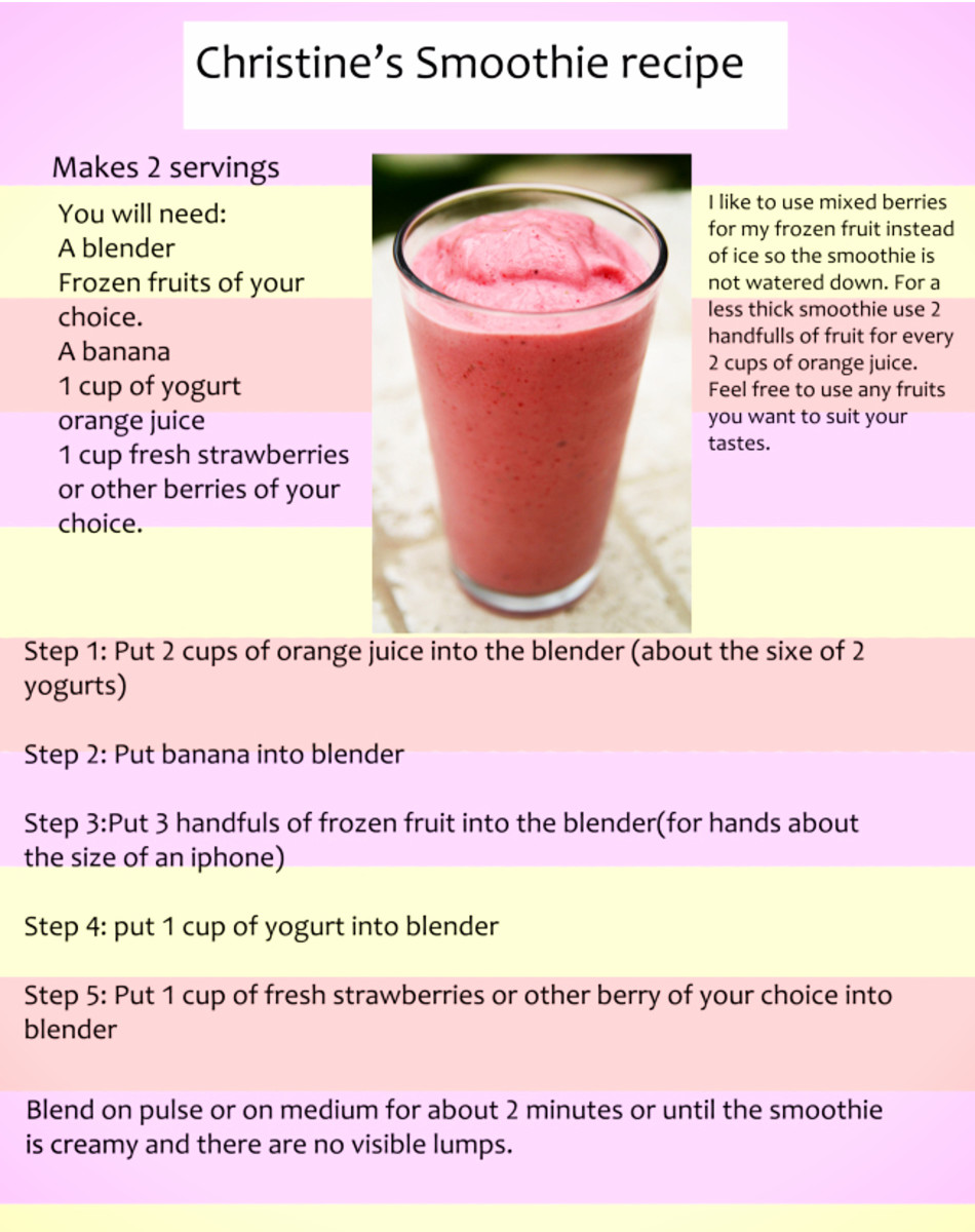 Strawberry Banana smoothie recipe - it's delicious!