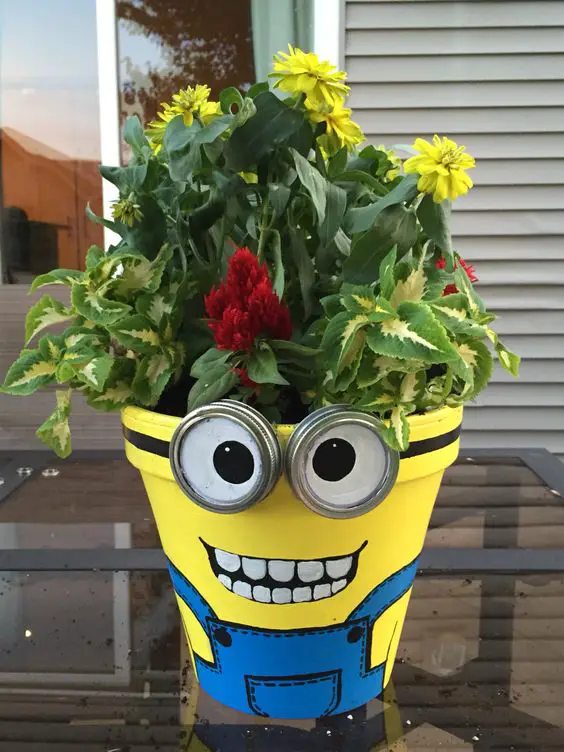 Minion Flower Planter Pot