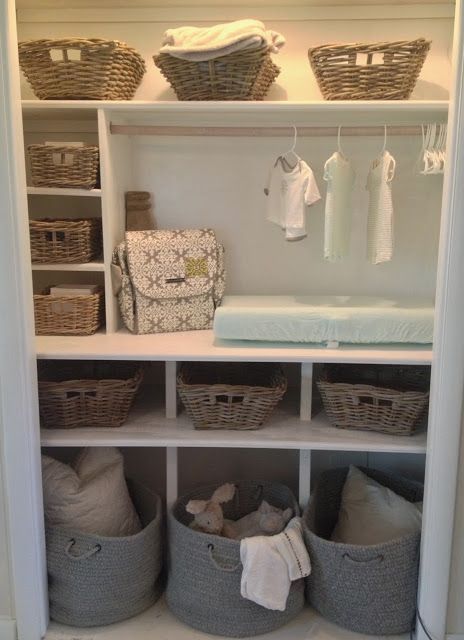 Baby Closet Ideas | Baby Closet Organization | Gender Neutral Nursery Ideas | Nursery Closet Organizing | Baby Closet Pictures | Nursery Closet Design Ideas