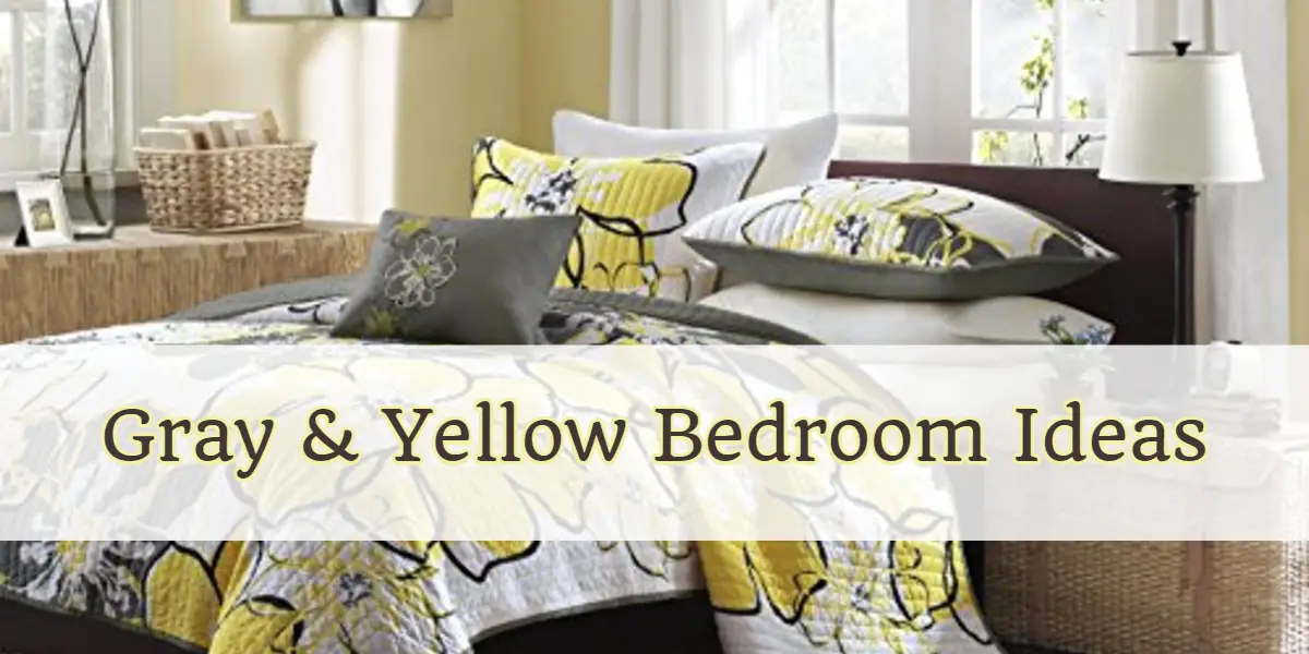 Yellow and Grey Bedroom Ideas-Bedding, Decor, Accents & More
