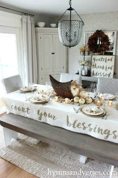 Thanksgiving DIY Idea – Make Your Own Tablecloth