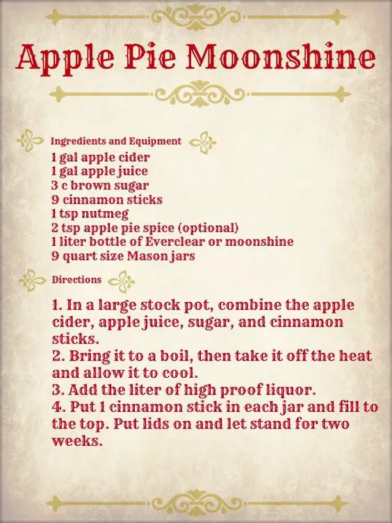 Apple Pie Moonshine Recipe