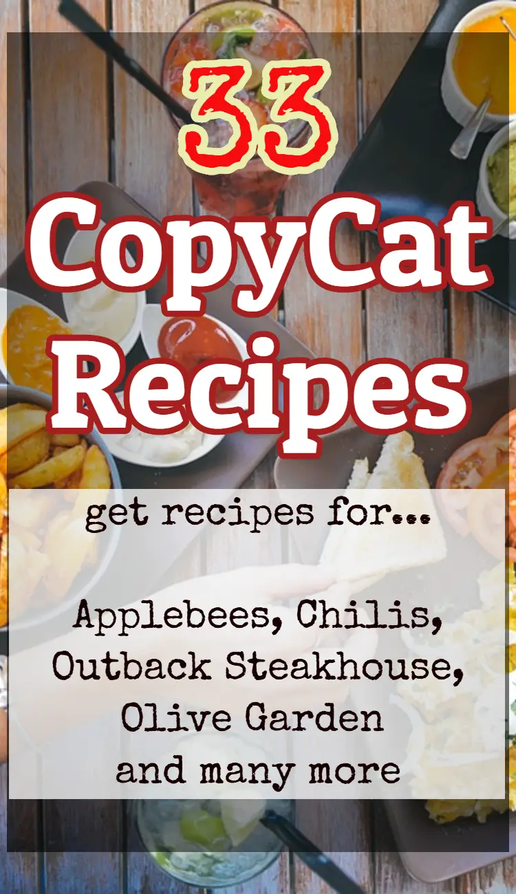 Free Printable CopyCat Recipes Cookbook {33 Restaurant Recipes}