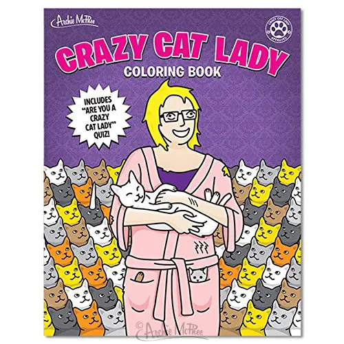 Crazy Cat Lady coloring book - LOVE it!