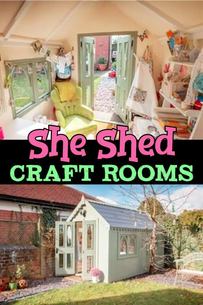 She Shed Ideas Inside & Out Pictures Backyard Offices & Craftrooms