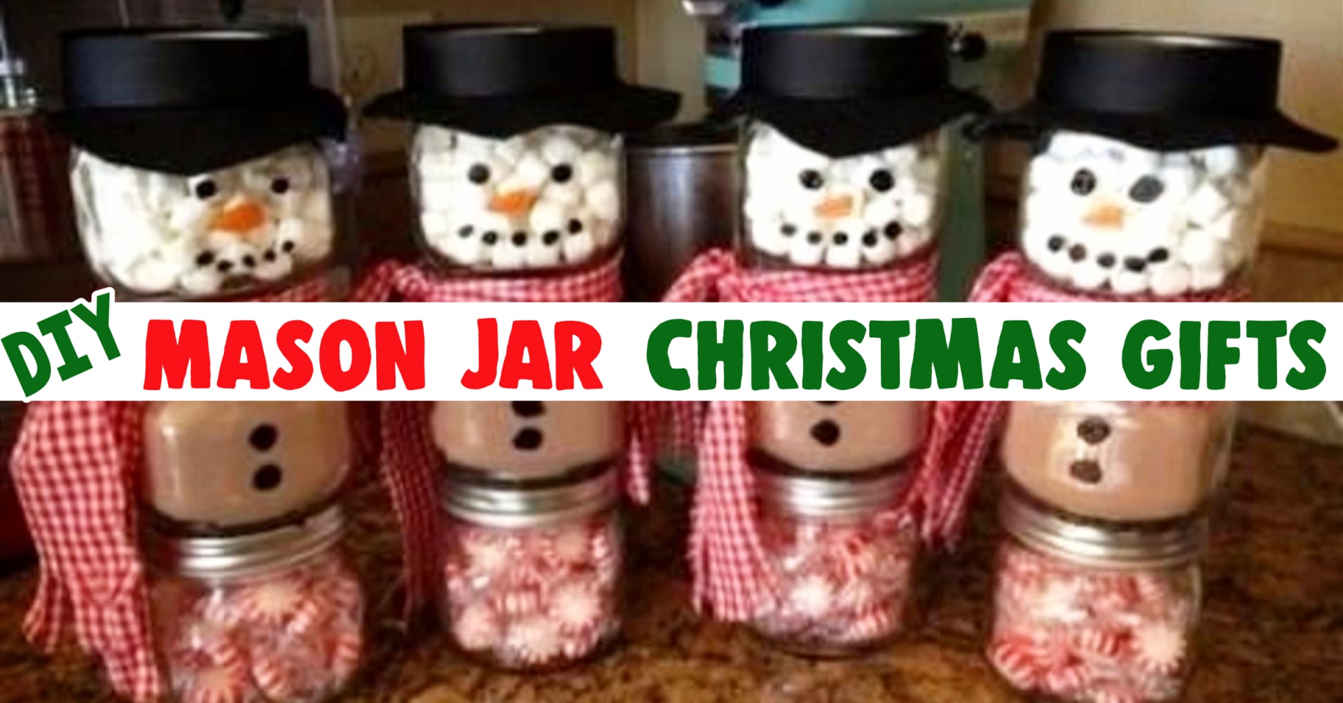 Mason Jar Christmas Gifts & Crafts - Easy Mason Jar Christmas Gift ...