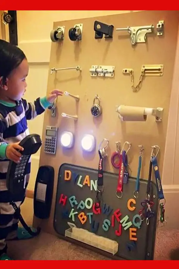 Easy Sensory Boards for Toddlers - Make one of the cute and easy DIY activity boards