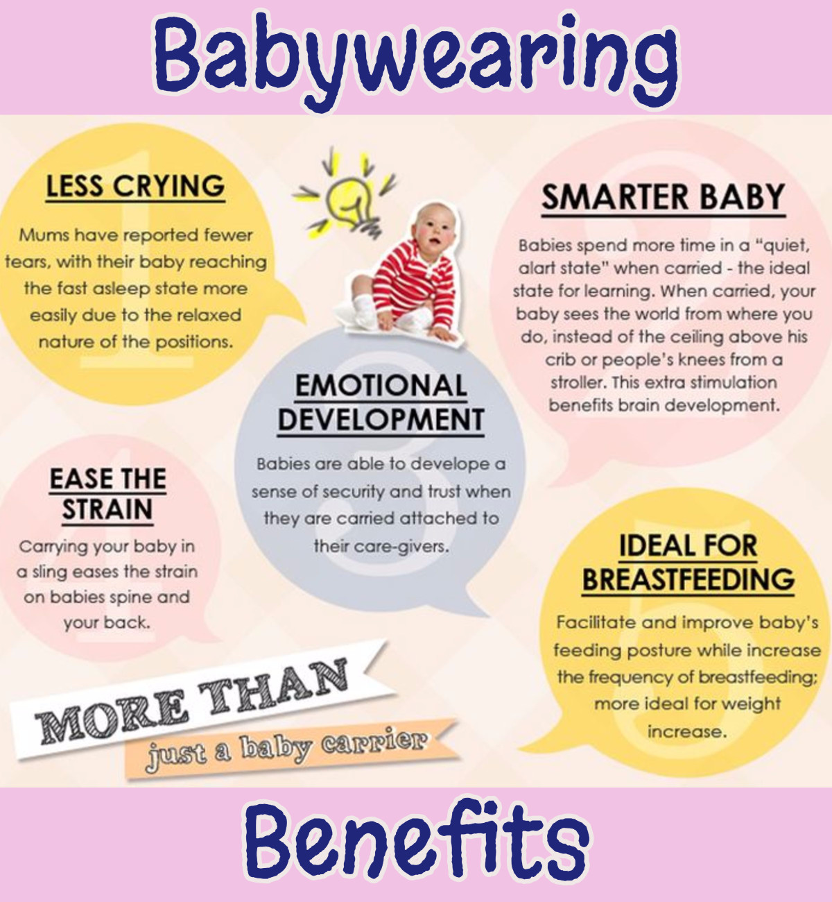 Babywearing benefits - baby wearing pros and cons