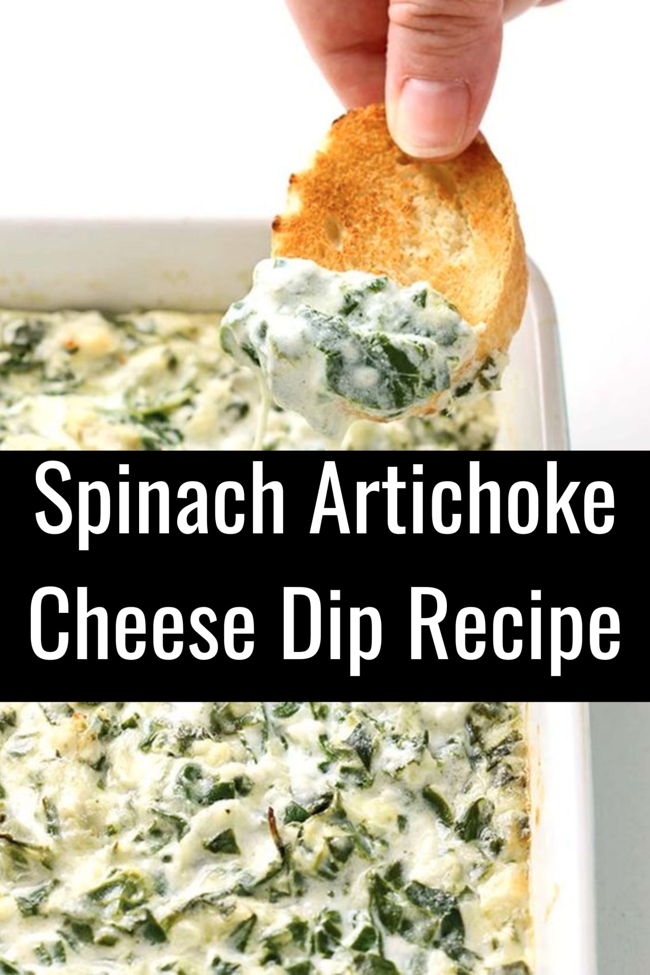 Easy party dip recipes and budget appetizer ideas - Spinach Artichoke Cheese Dip Recipe