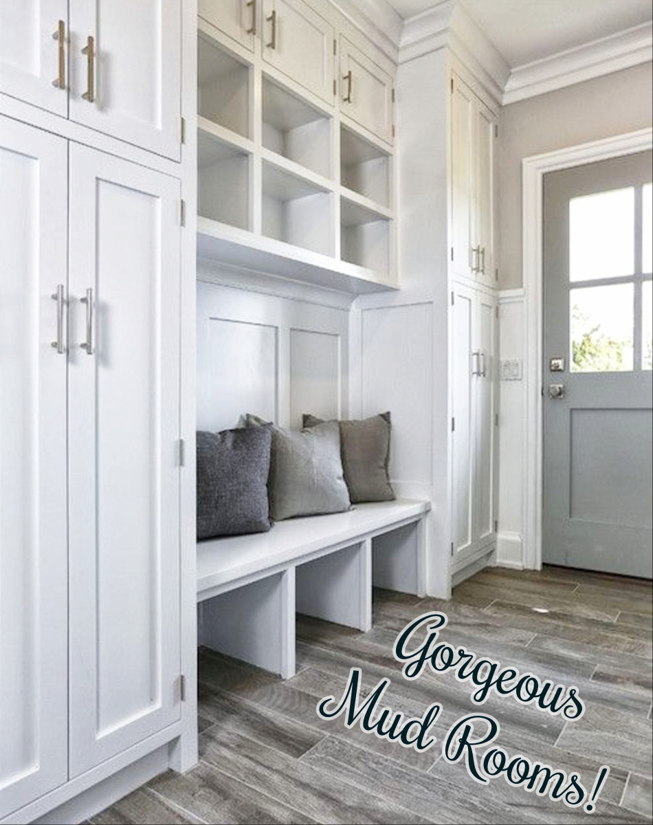 Mudrooms!  Beautiful DIY mud room designs