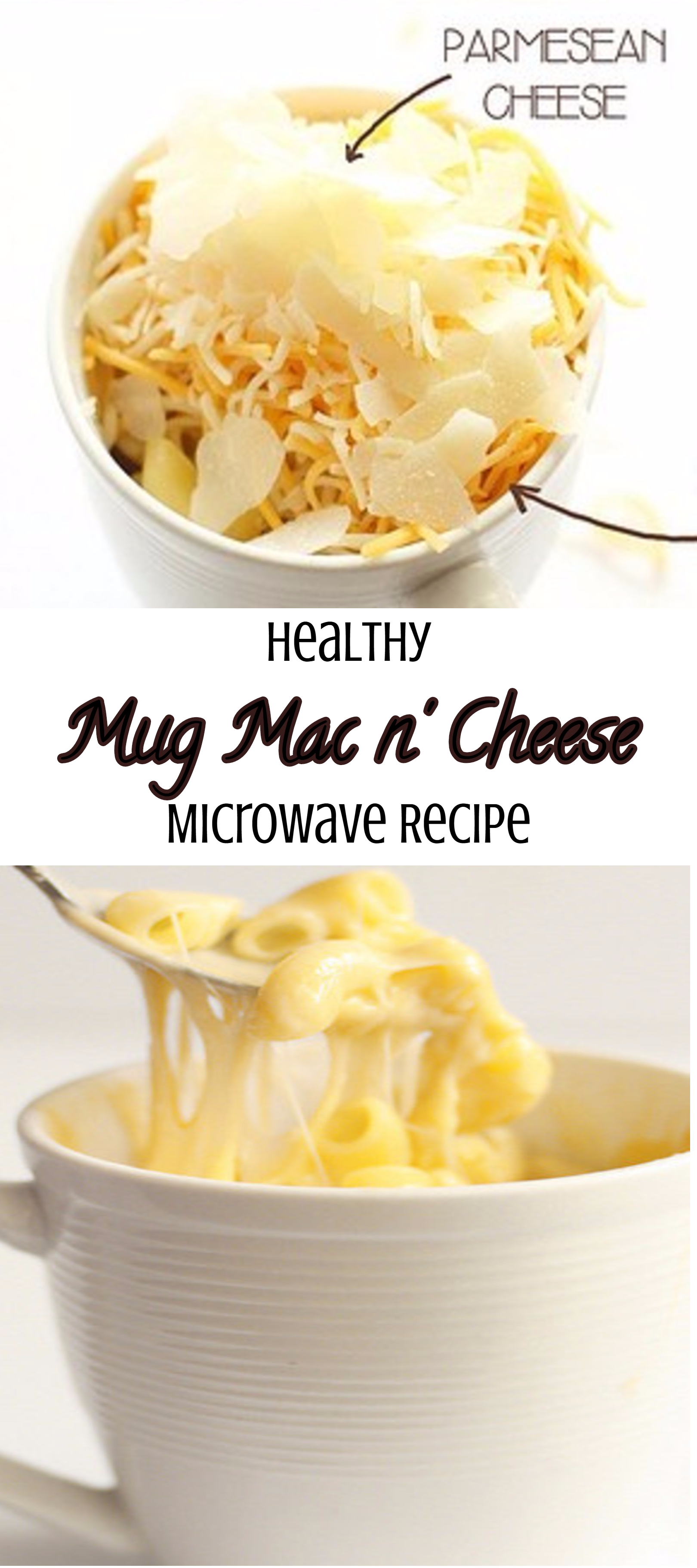 Healthy homemade mug mac n cheese in a microwave recipe