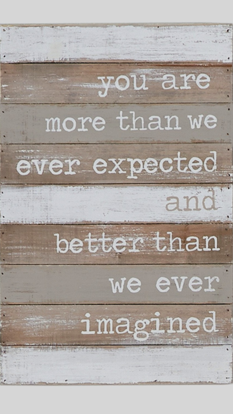 Great sign for a baby nursery - LOVE the saying!  Unique baby room decor ideas