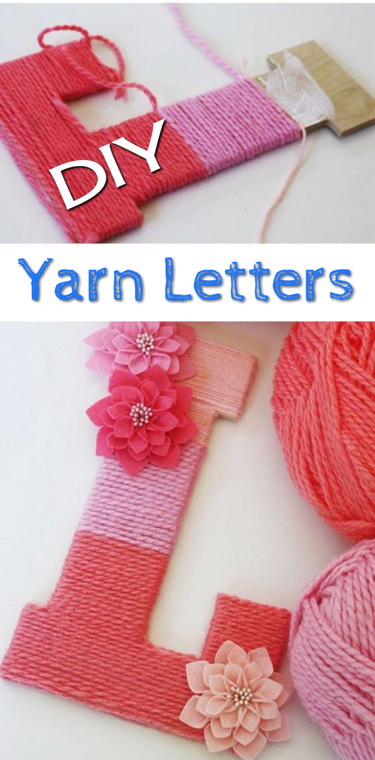 DIY Yarn Letters – Easy Yarn Wrapped Letters for Decorative Lettering