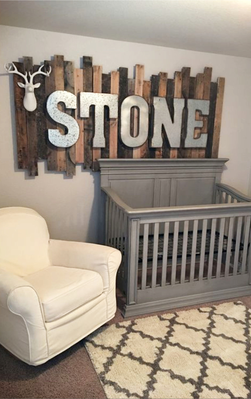 Nursery Ideas and Baby room ideas for baby boy - rustic nursery ideas - super cute and easy DIY nursery decorating ideas to copy. 